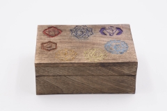 Caja de madera 7 chakras