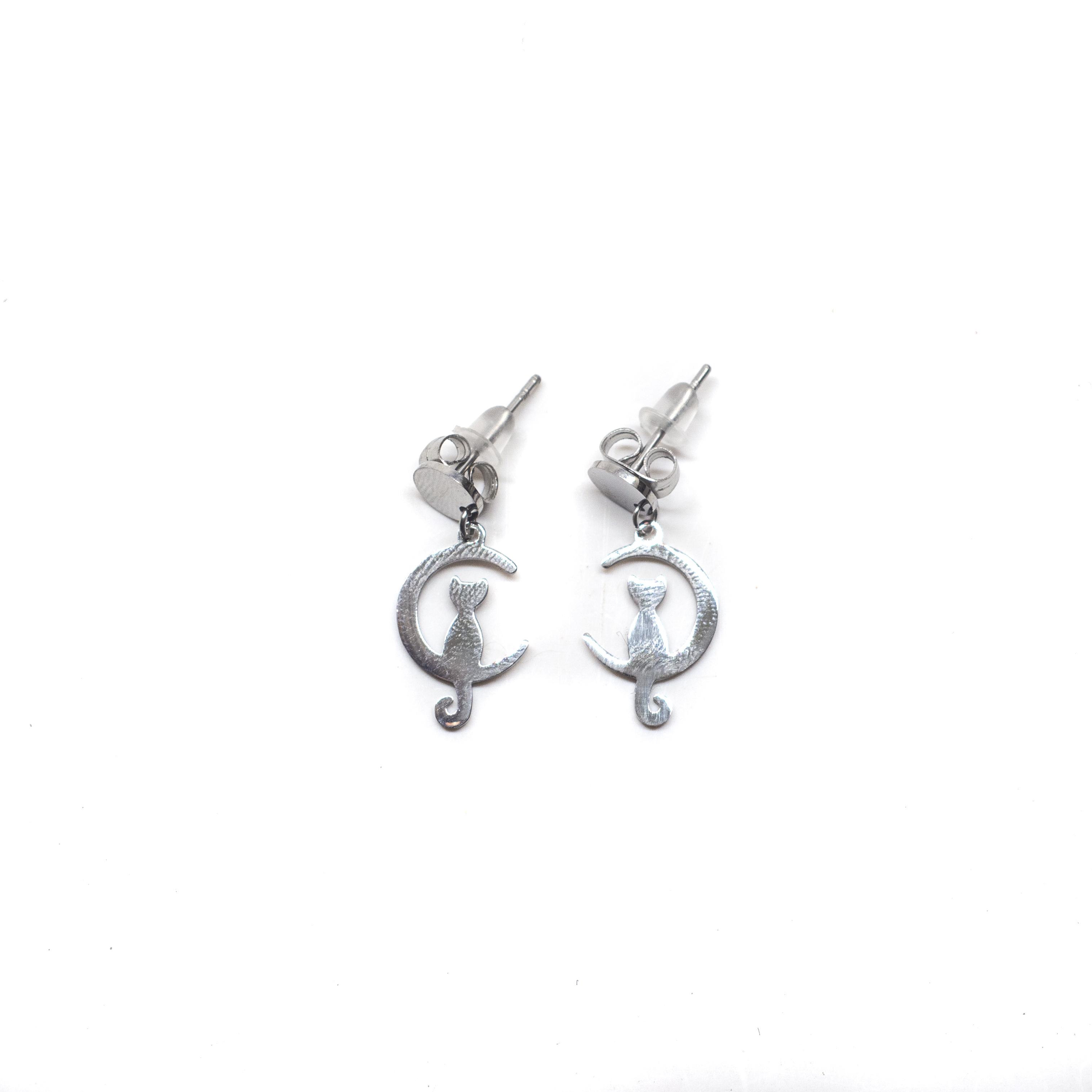 Pendientes luna y gato
