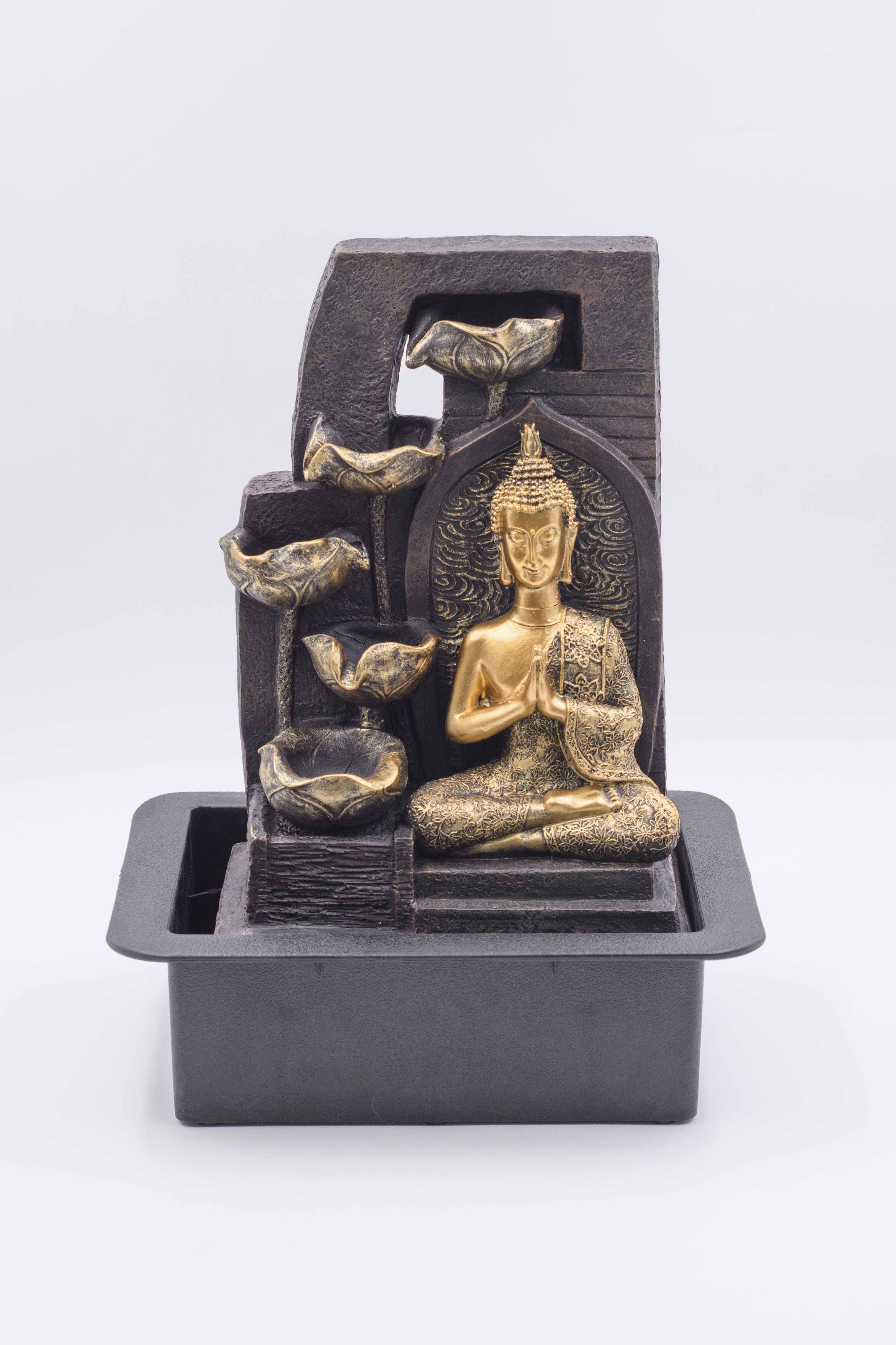 Fuente de agua Buda grande escalones