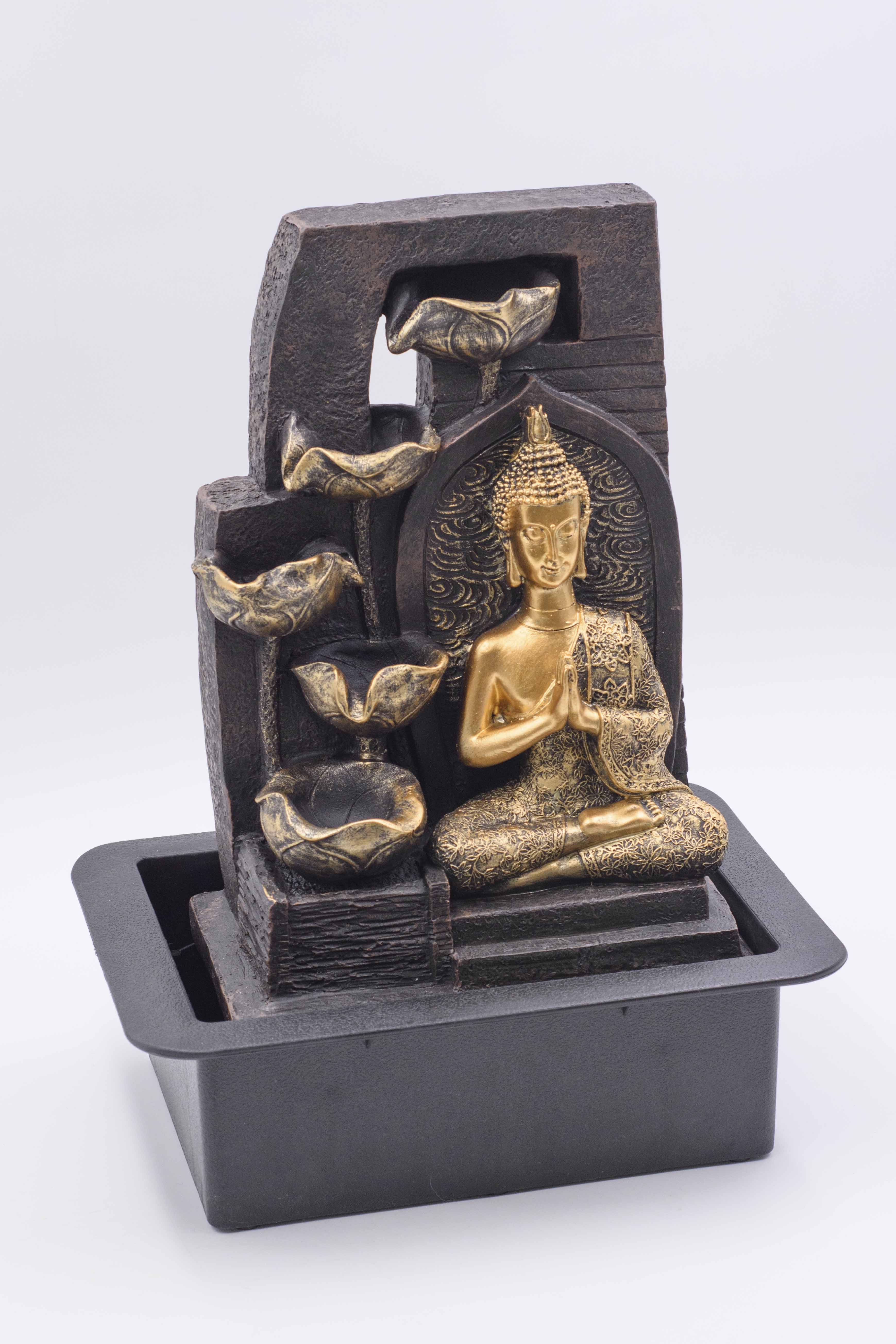 Fuente de agua Buda grande escalones