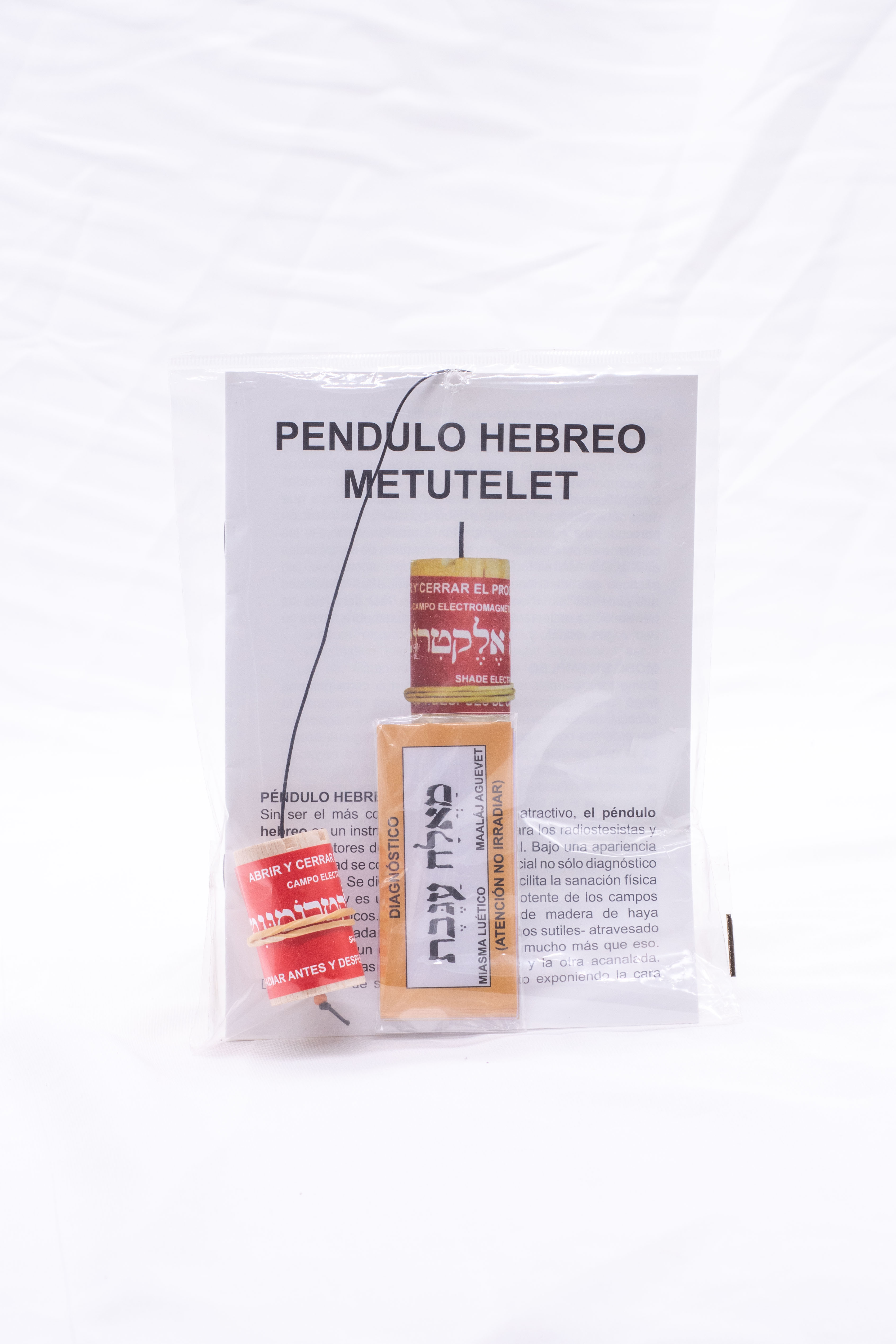 Péndulo hebreo con tarjetas