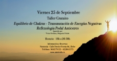 Taller gratuito, Equilibrio de chakras - transmutación de energías negativas - reflexología podal