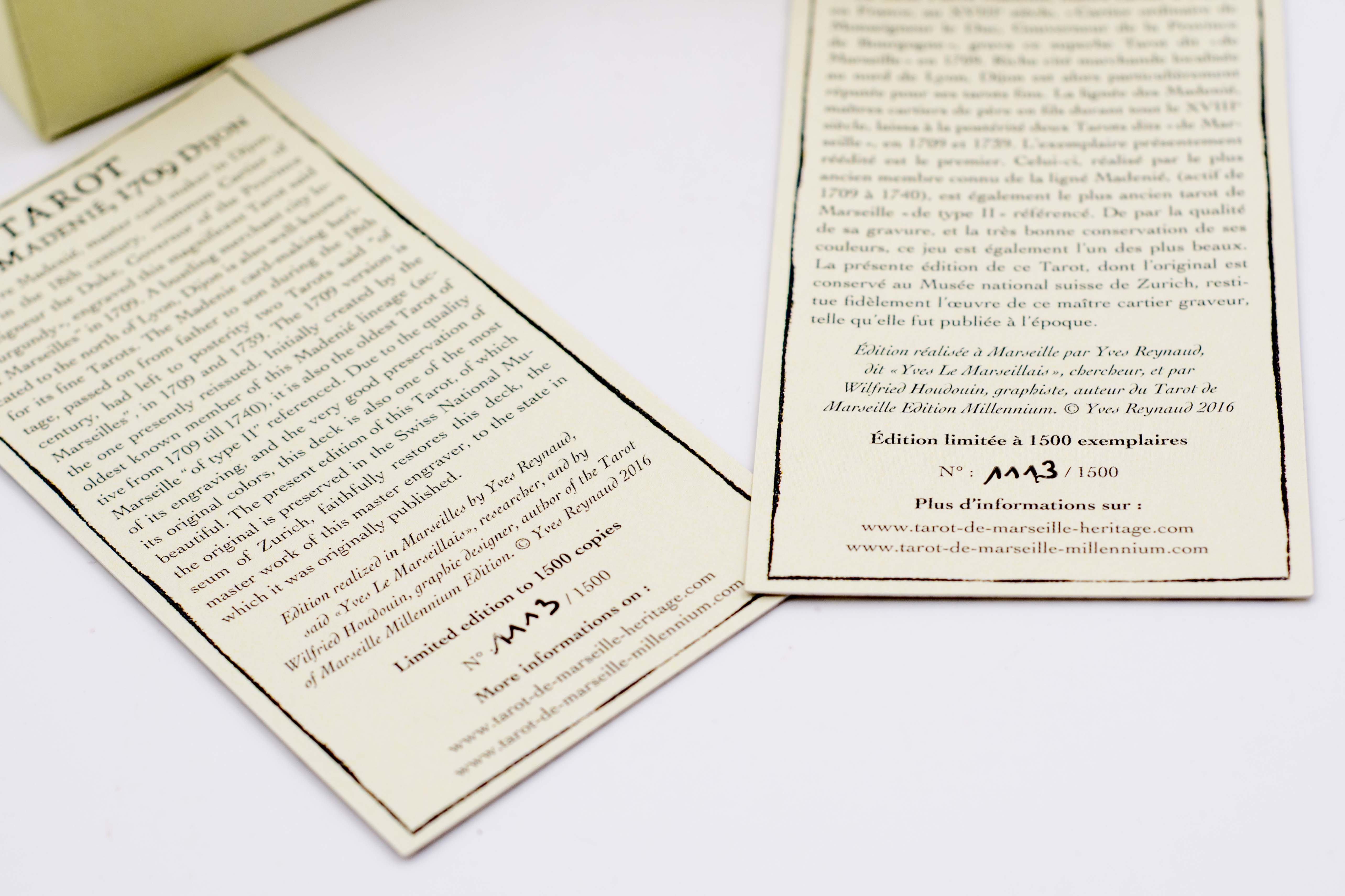 Tarot de Marsella Pierre Madenié Edición Limitada